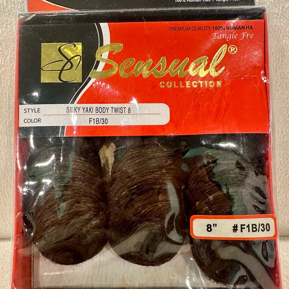 “Sensual Collection” 100% Human Hair | Tangle Free, Silky Yaki Body Twist 8”